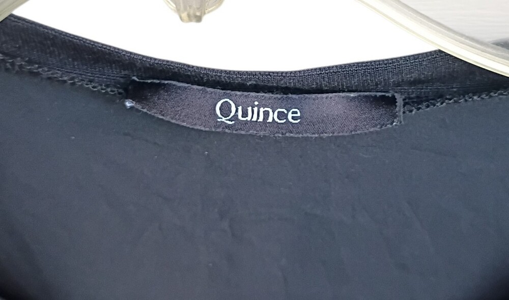 Quince Silk Short-Sleeve Blouse sz M - Picture 3 of 8